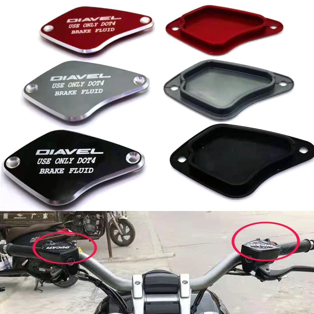 

Motorcycle Front Brake Clutch Master Cylinder Fuel Tank Cap Reservoir Cover For DUCATI DIAVEL /CARBON Diavel/Carbon/XDiavel/S