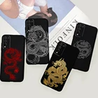 Чехол для телефона Huawei Honor 10X Lite, чехлы с рисунком дракона, чехол для Honor 10X Lite конфетного цвета, мягкий чехол из ТПУ, чехлы