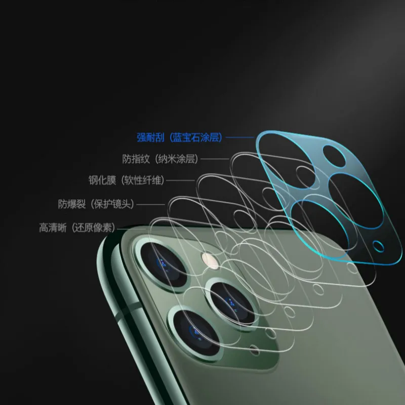 

Full Cover Camera Lens Glass For iphone 11 Camera Lens Protector For iphone11 Pro Max Scratch Proof Lens Film For iphone X XR XS