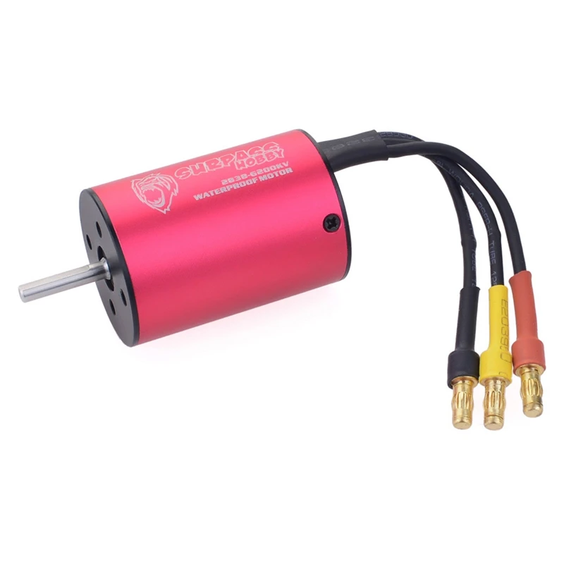 

SURPASS HOBBY Waterproof KK 2838 3.175mm 6200KV Brushless Motor 2S 3S for 1/14 1/16 RC Off-Road On-Road Car