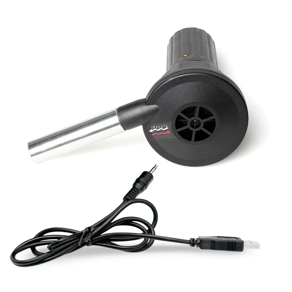 Портативная воздуходувка для барбекю уличный вентилятор с USB разъемом кемпинга