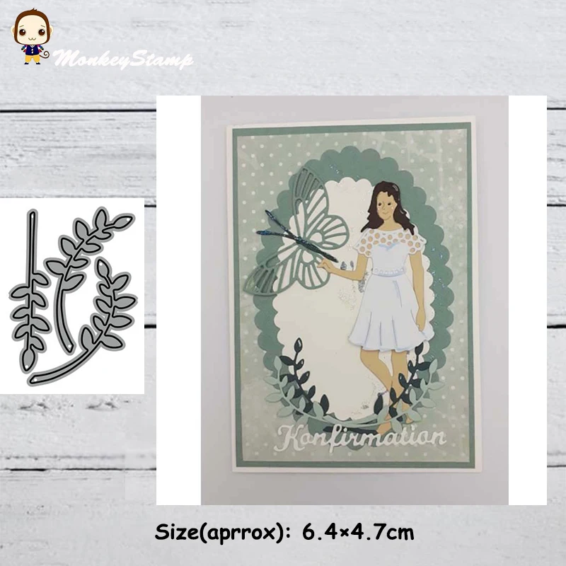 Обезьяна 3 шт./компл. трафареты для вырезания металлических листьев сделай сам