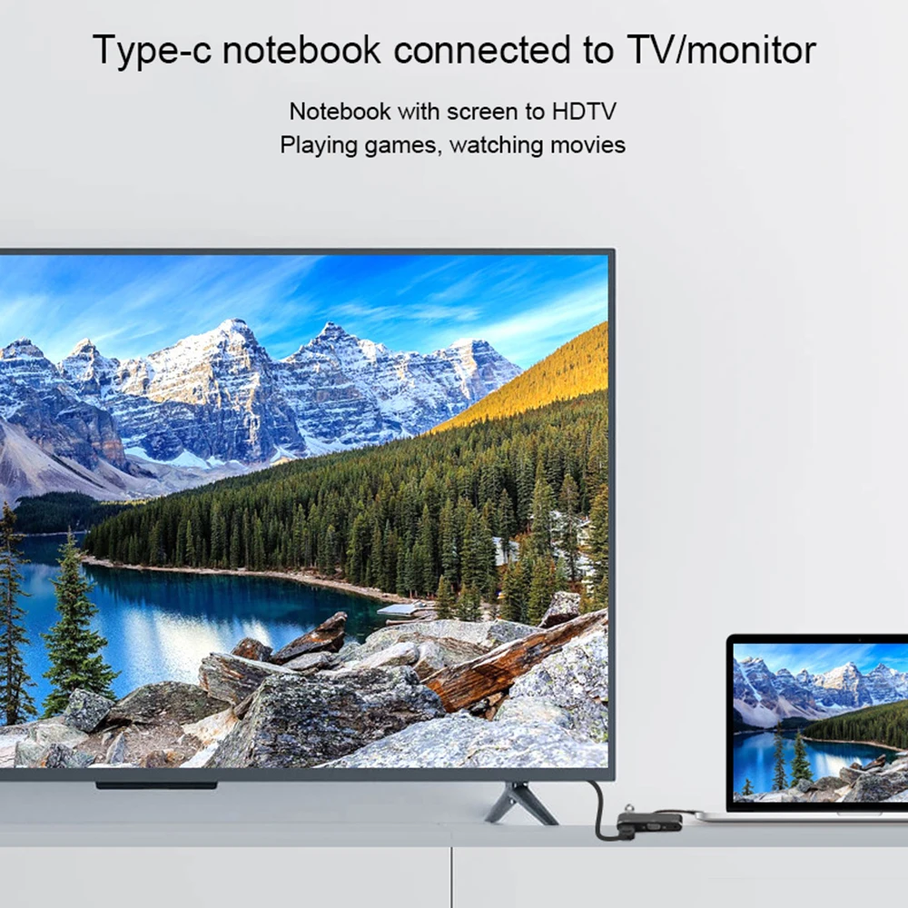 Переходник с разъемом типа C на HDMI VGA USB 3 0 5 Jack адаптером 1 для Mac Air Pro Huawei P10 P20 Samsung S8