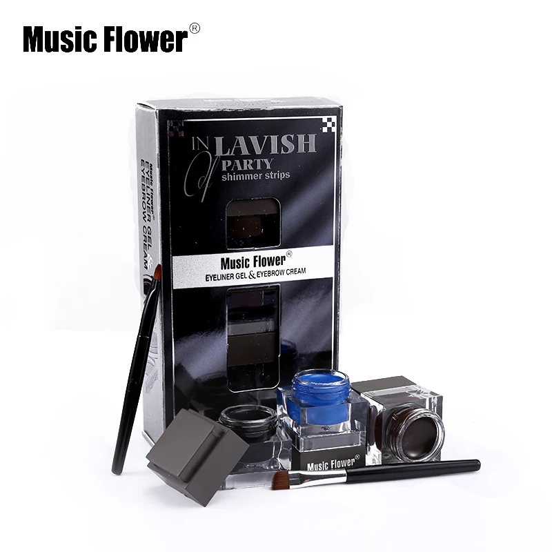Бренд Music Flower 3 в 1 Подводка для глаз гель и крем бровей телесный подводка