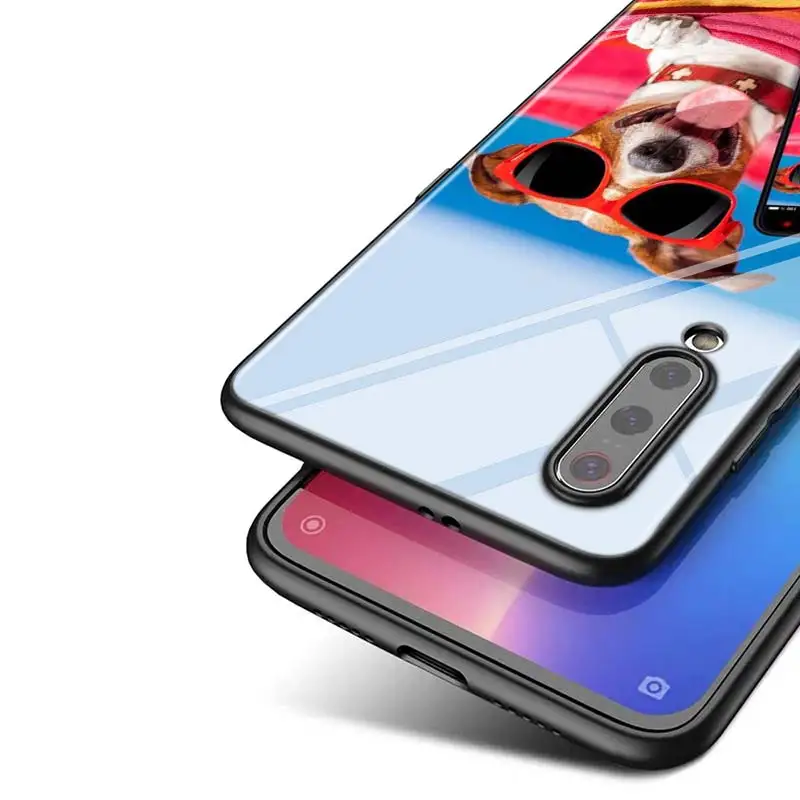 

Cat Dog Summer For Xiaomi Mi Note 10 Ultra 5G 9 SE 8 A3 A2 A1 6X Poco M2 Pro Play F1 Lite 5G Bright Black Phone Case