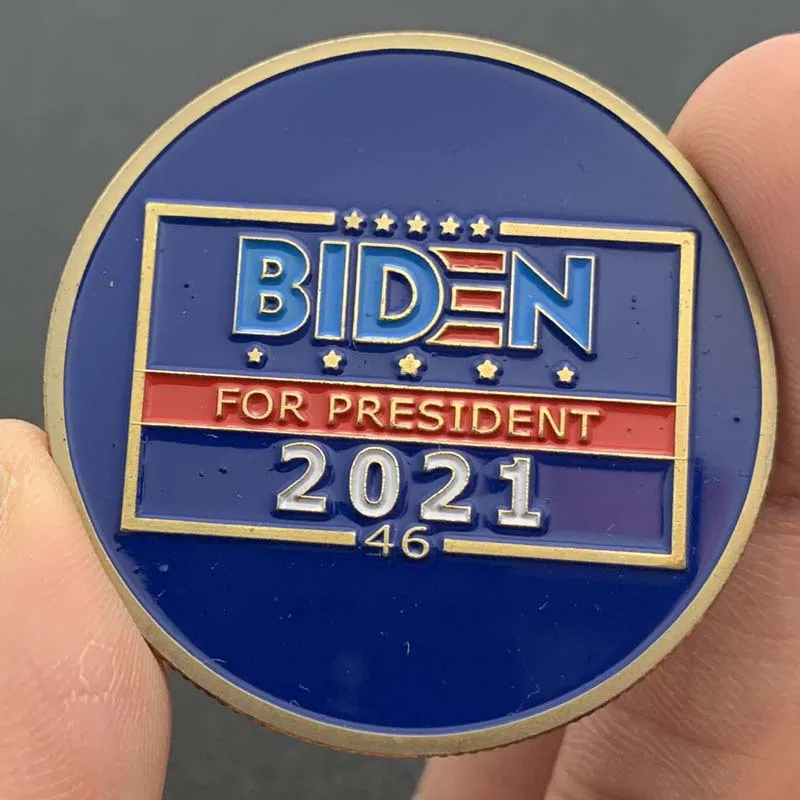 

The 46th President of The United States Biden Gold-plated Painted Commemorative Coin Gift Challenge Coin