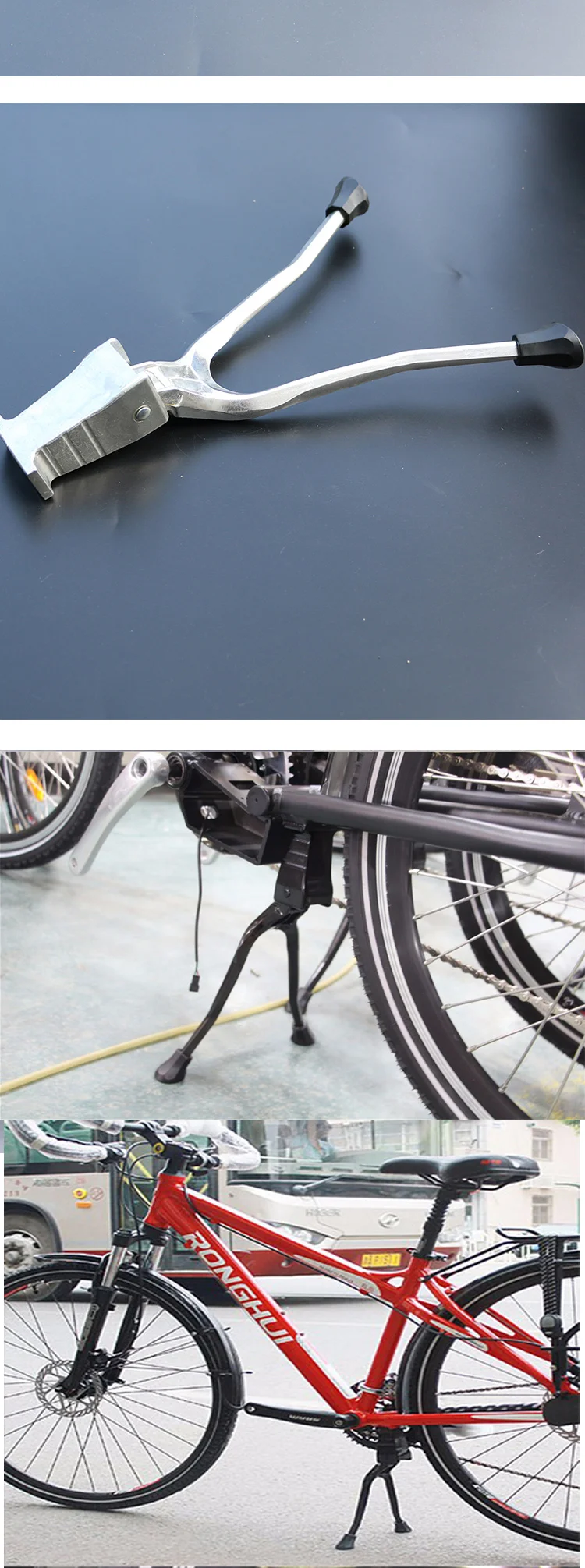 2" 24" 2" 700C велосипед двойные ножки Kickstand Soporte Bicicleta Bisiklet Aksesuar велосипед аксессуары детали подставка Электрический велосипед