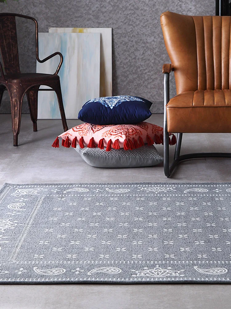 

Ковер для гостиной, серый минималистский ковер, в американском стиле, для гардероба, спальни, большие коврики