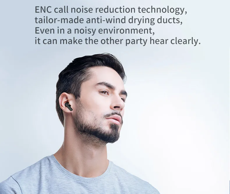 Bluetooth гарнитура ANC ENC с шумоподавлением TWS сенсорное управление|Наушники и