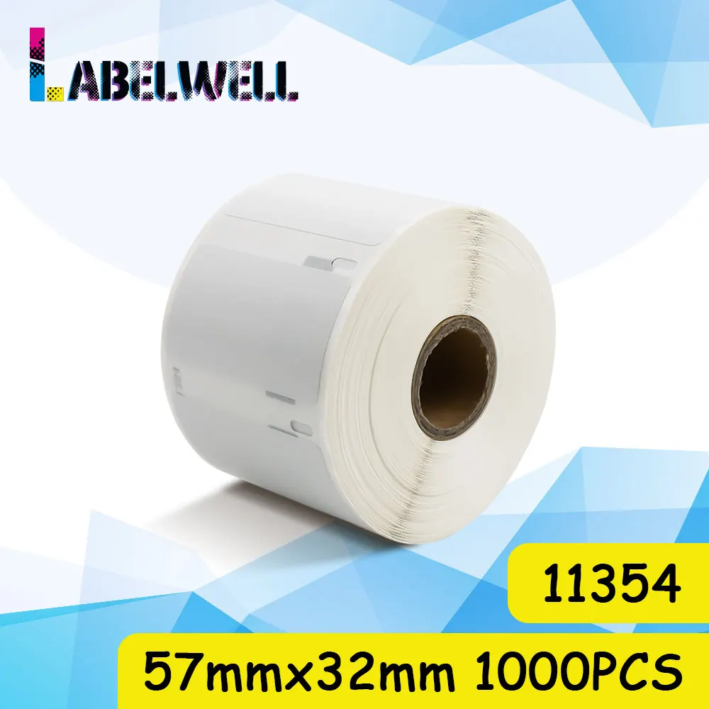 Адресные этикетки Labelwell 11354 1000 шт./Этикетка для доставки 57 мм * 32 Совместимость с DYMO