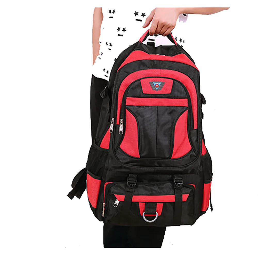 

Outdoor Men's Backpack Large Capacity Youth Student Backbag Red High Quality Travel Male Rucksack Oxford Cloth Durable
