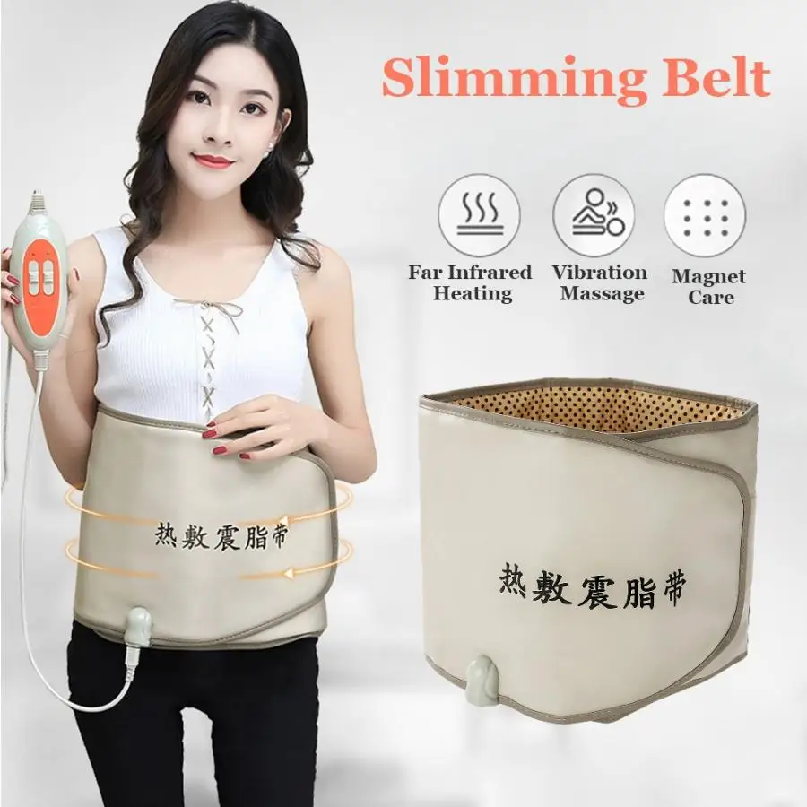 

Hot Compress Far Infrared Heating Slimming Belt Vibrating Weight Loss Massager Fitness Device Lose Weight Belt Health Care