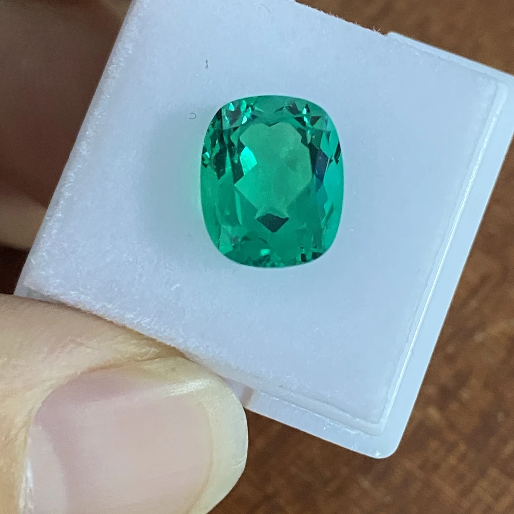 

Meisidian Lengthen Cushion 11x9mm 3.8 Karat Lab Creted Columbian Emerald Stone Pirce Per Carat