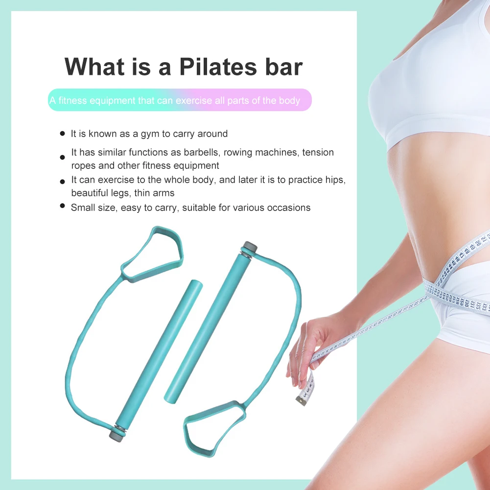 

Yoga Pull Rods Pilates Bar Puller Removable Gym Body Abdominal Resistance Bands for Pilates Exercise Stick Toning Fitness Bars