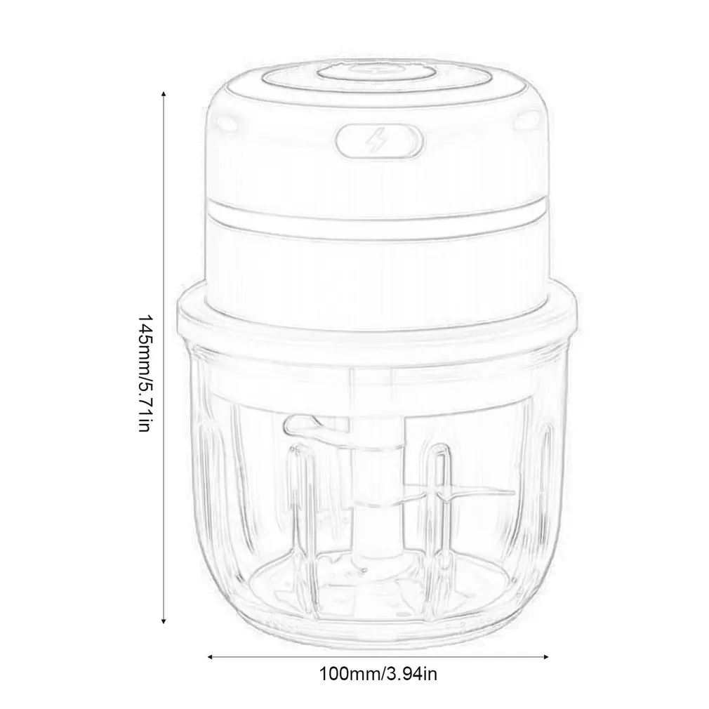 

Electric Garlic Masher Mini Usb Meat Grinder Vegetable Nuts Crusher Chopper Food Processor Kitchen Tool