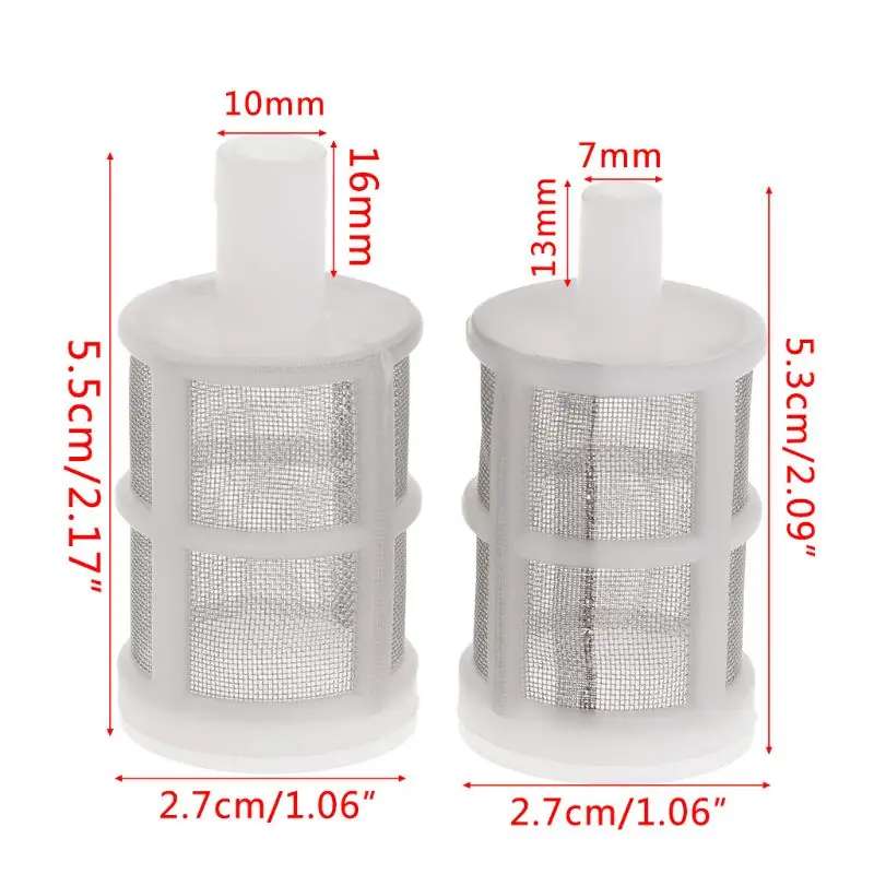 

Fish Tank Filter Mesh Water Pump Hose Net Clean Screen Pumps Aquarium Supplies 7mm/10mm Stainless Steel Plastic Garden Accessory