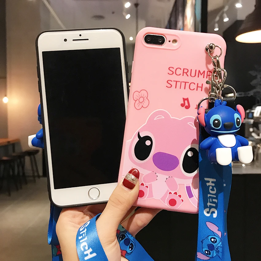 Для iPhone 11 Pro Xs Max XR 6 7 8Plus для samsung A20 30 50 S10 S9 обратите внимание; размеры 9 и 10 чехол стежка чехол-накладка из термополиуретана с подставкой держателем для телефона ремень веревка Чехол