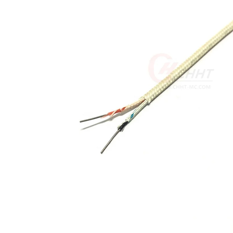 Термостойкий и водонепроницаемый провод термопары из стекловолокна ПТФЭ типа K