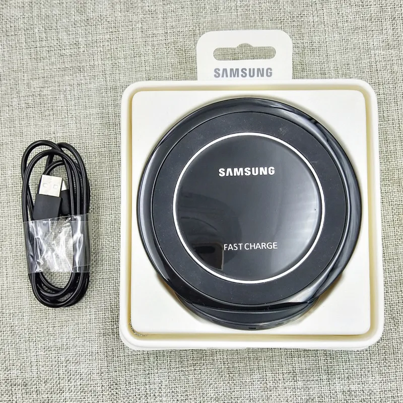 Черный samsung, быстрое Qi Беспроводное зарядное устройство, быстрая зарядка для iPhone X, XR, XS, 8, Galaxy S9, S10, S8 Plus, S7, S6 edge, Note 9, 8, подставка - Цвет: Черный