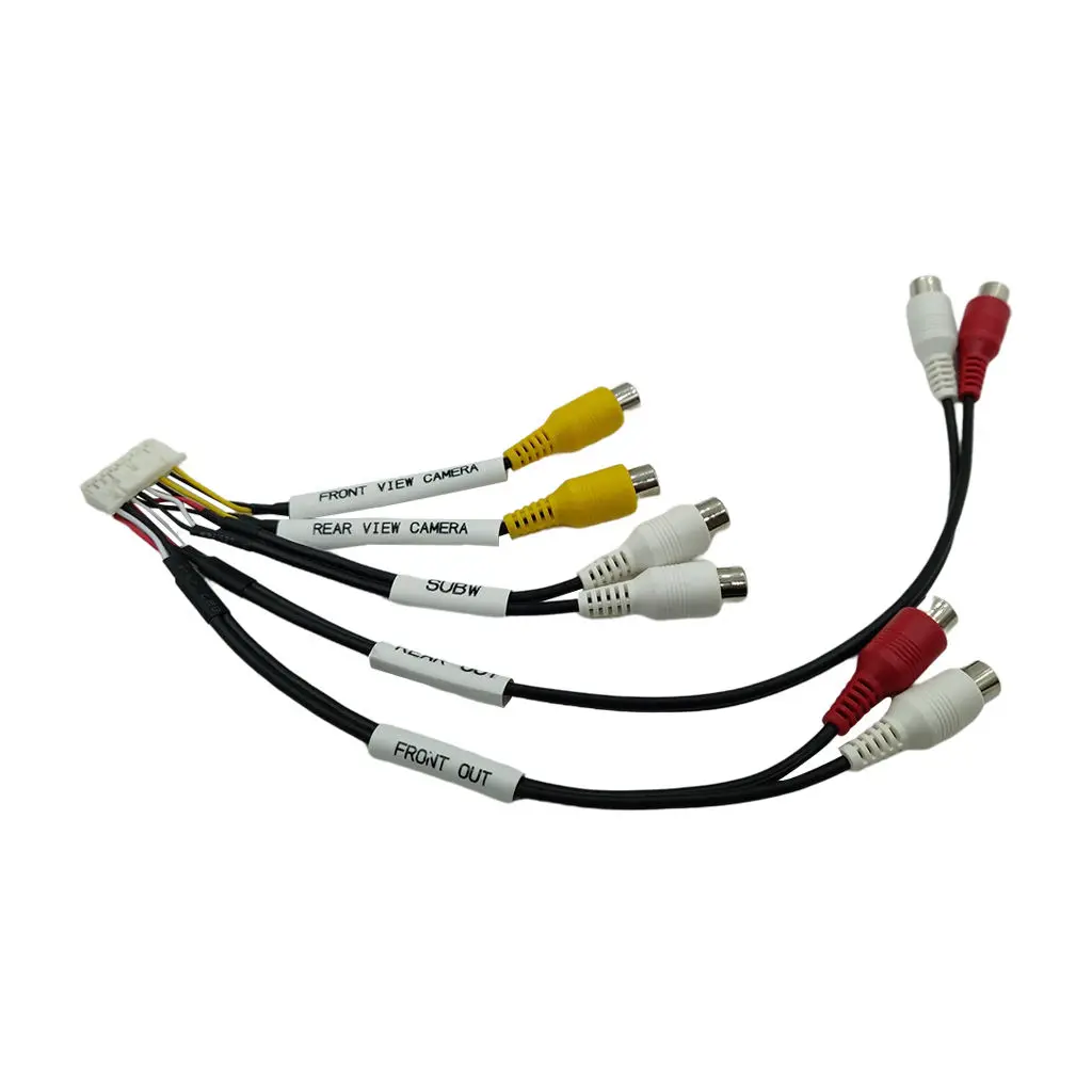 

Car RCA Harness Cable Connector Easy Installation Stereo Radio for ILX-W650 ILX-W650E Front Camera Sub Camera Accessories Parts