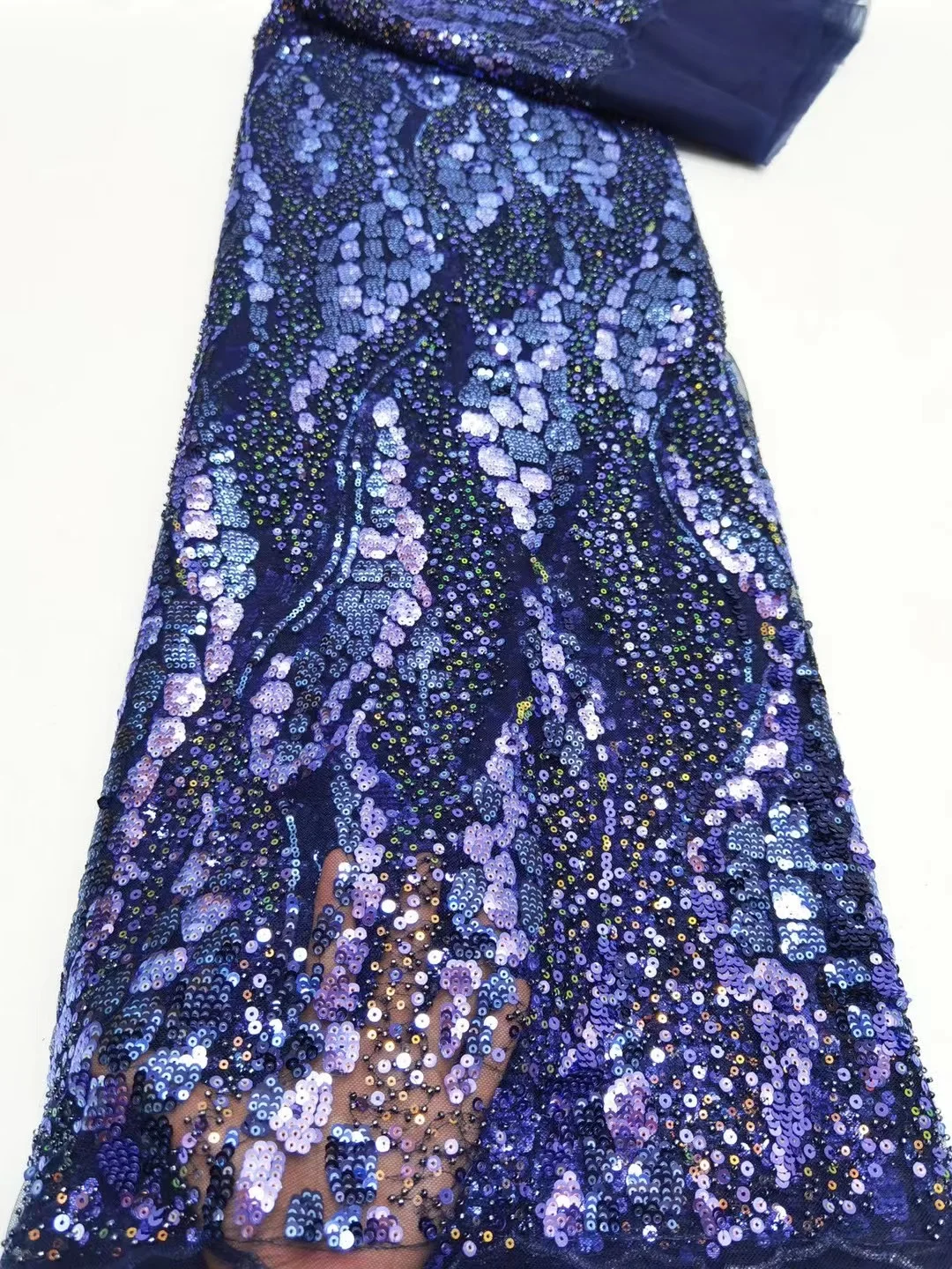 Лидер продаж африканская кружевная ткань с блестками кружевное вышивкой высокое