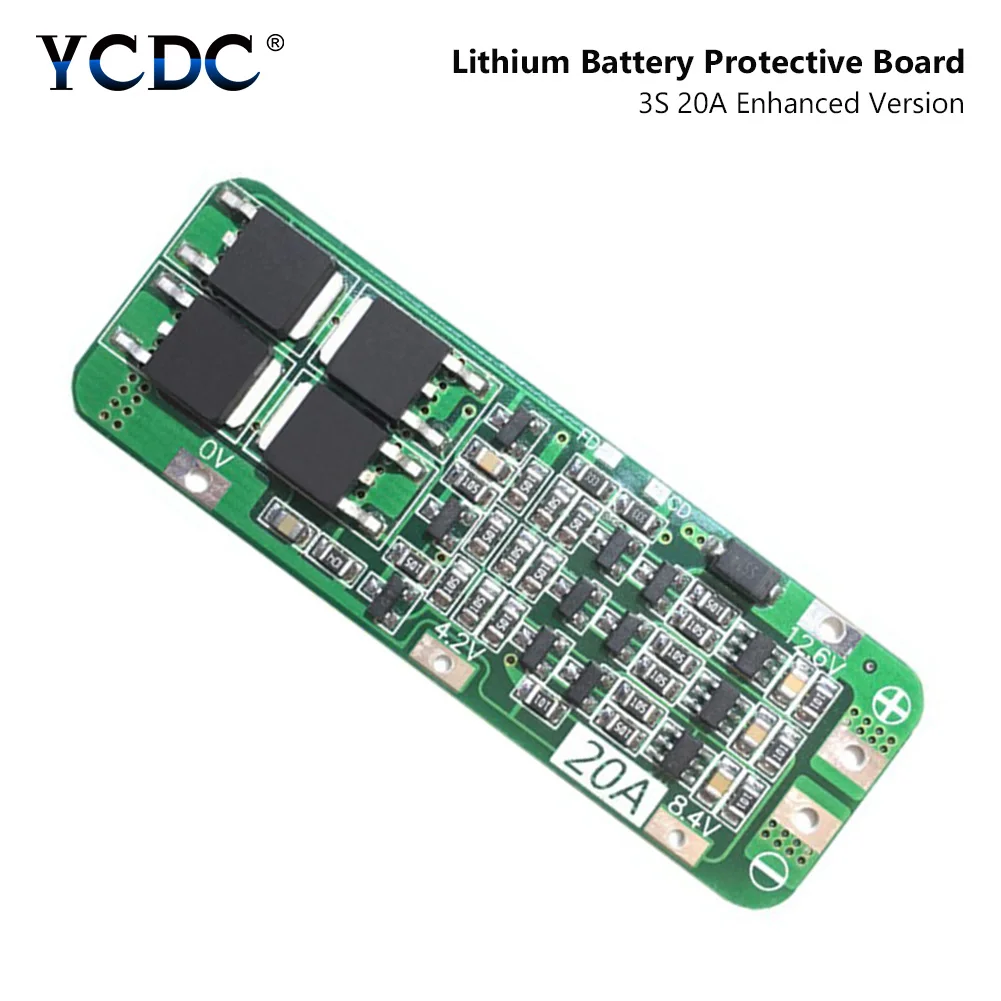 3S 20A 12,6 V PCB BMS Lipo 18650 литиевая батарея Защитная плата функция восстановления Улучшенный модуль защиты зарядки