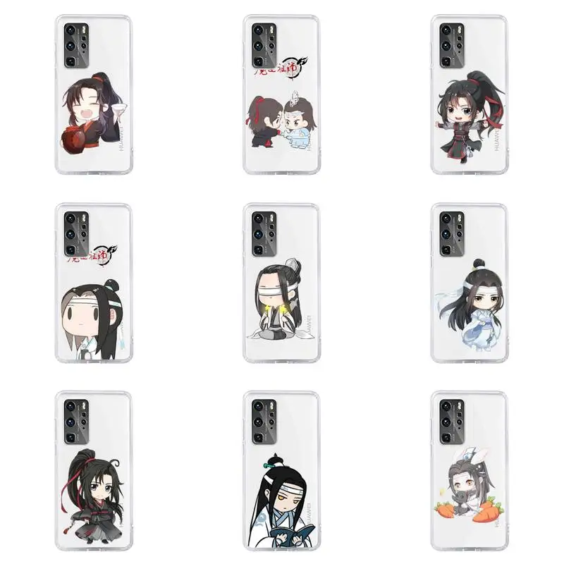 

mo dao zu shi Phone Case For Huawei P40 P30 P20 Mate Honor 10i 30 20 i 10 40 8x 9x Pro Lite Transparent Cover