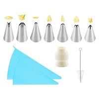 silicone pastry bag nozzle set tips kitchen icing piping cream cake decorating tools reusable pastry bags kitchen accessories