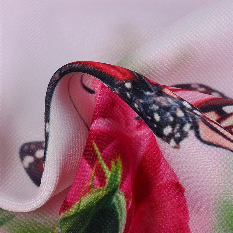 Скатерть 3d Роза цветок Бабочка узор полиэстер Пылезащитная Водонепроницаемая