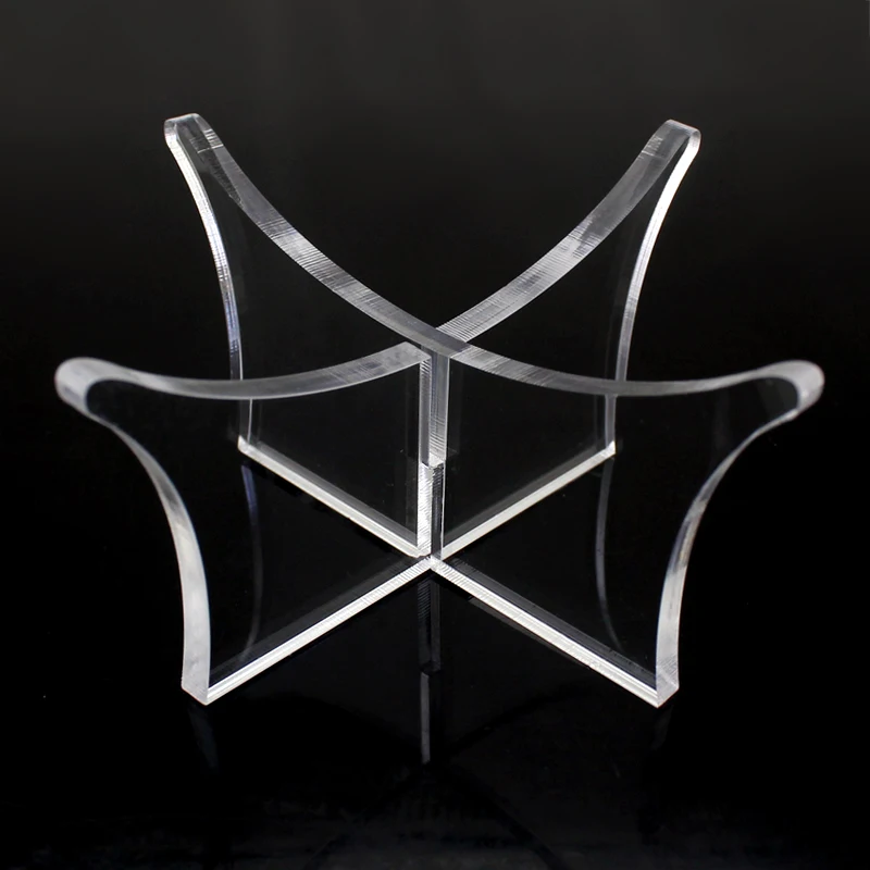 

One Piece Transparent Acrylic Ball Stand Display Holder Rack Support Base For Soccer Volleyball Basketball Football Rugby Ball