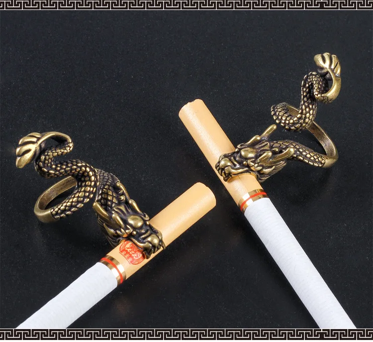 Новинка кольцо держатель для сигарет в форме дракона на палец сигареты 8 мм