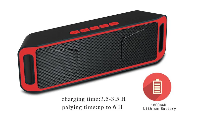 SC208 Bluetooth Speaker Connect The Call Built-in Microphone Double Speakers Support Transmission Audio New Sound Box | Электроника