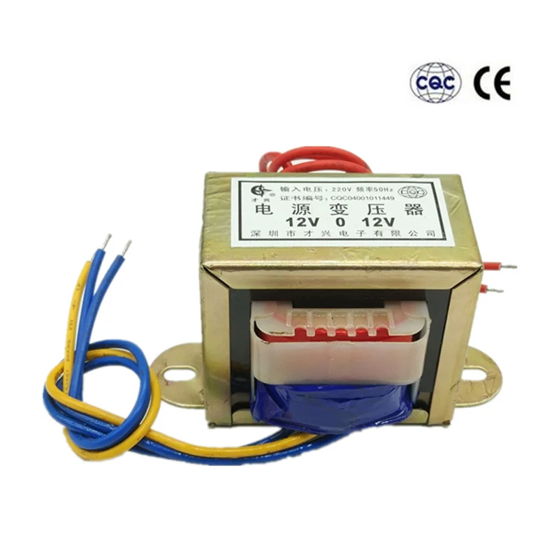 

EI66 Power Transformer AC 6V 9V 12V 15V 18V 24V 36V Output Voltage 30W Copper Core Input 220V/380V Single/Dual Voltage Copper