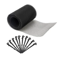1pcs %e2%80%8bplastic drainage gutter guard plastic mesh guards easy install gutters cover with 10pcs fixed hook