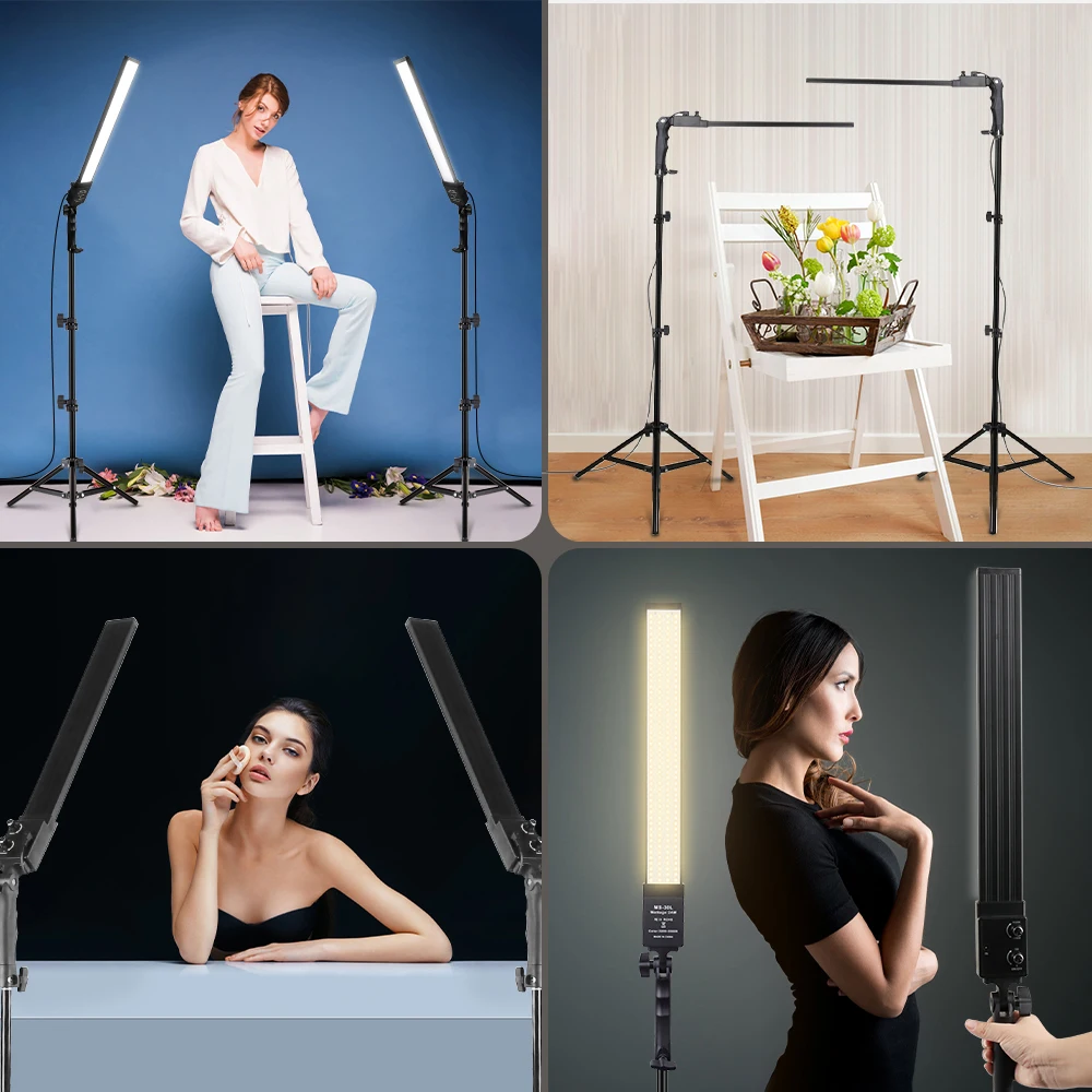 Продажа DRECURN Dimmable светильник Kit Bi-color 3200-5500K Photo освещение для фотосъемки в студии светильник Ing Kits Photo Shoot For Camera Video Live Продажа DRECURN Dimmable светильник Kit Bi-color 3200-5500K Photo освещение для фотосъемки в студии светильник Ing Kits Photo Shoot For Camera Video Live