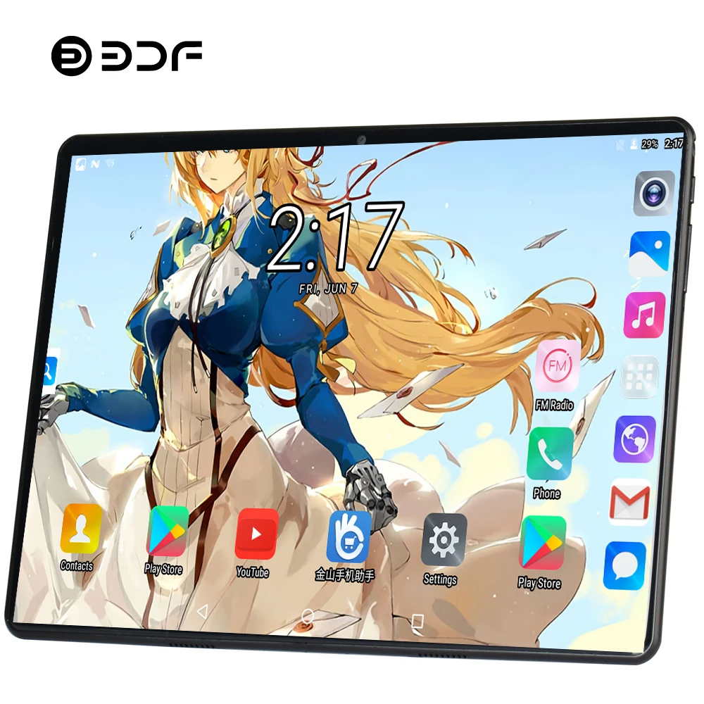 BDF планшет 10 дюймов Android 9,0 планшетный ПК 10/10 ядерный планшет 8 ГБ/128 Гб Две sim-карты 3g/4G LTE телефон планшет 7 8 9 10 таб