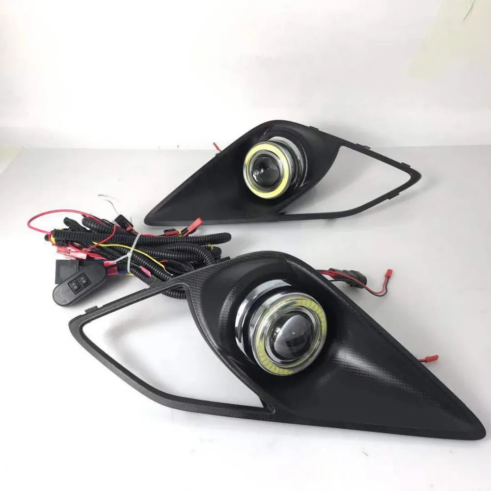 RQXR противотуманная фара вождение свет в сборе для toyota 86 cob angel eye светодиодные дневные ходовые огни сигнал поворота