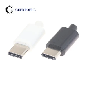 10 pcslot type c mirco usb connectors male jack tail plug electric terminals conector case phone prise free global shipping