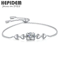 hepidem 100 really 0 5ct d moissanite 925 sterling silver bracelets 2021 new diamond test passed jewelry women s925 gift h170