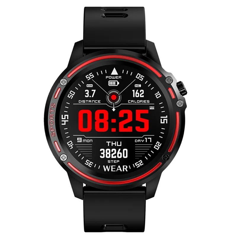 Смарт часы L8 мужские с фитнес трекером пульсометром и тонометром|Смарт-часы| |