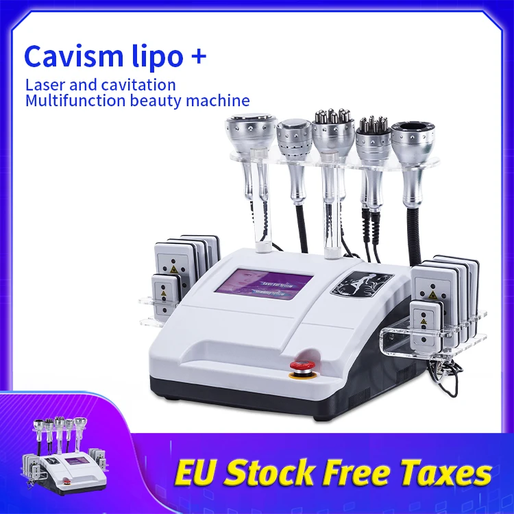 Лидер продаж 2021 вакуумный лазерный радиочастотный аппарат 8 в 1 RF 40/80K Cavi Lipo для