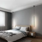 Современная светодиодная Подвесная лампа для спальни, декоративные прикроватные светильники для гостиной, телевизора, Led подвесные лампы с геометрическими линиями, осветительные приборы