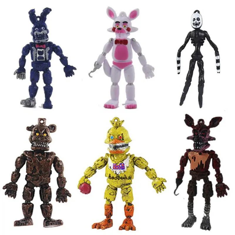 6 шт./компл. Five Night At Freddy Аниме Фигурка Fnaf Медведь Фигурка ПВХ Модель Фредди игрушки для детей, подарки