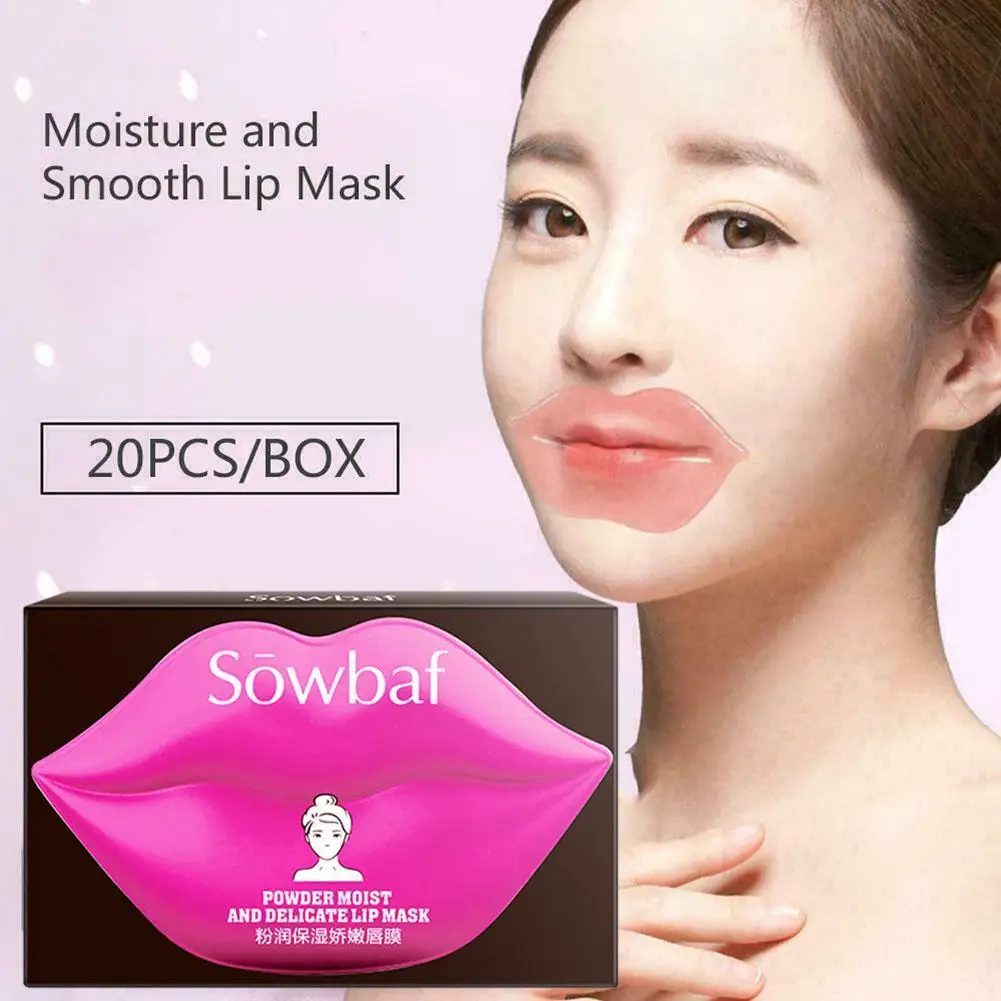 

Lips Mask 20pcs / box Repair Dry Lip Care Smooth Long Lasting Repulpant Gloss Makeups Lighten Tint Balm Lines Keratin Lip L T9F1
