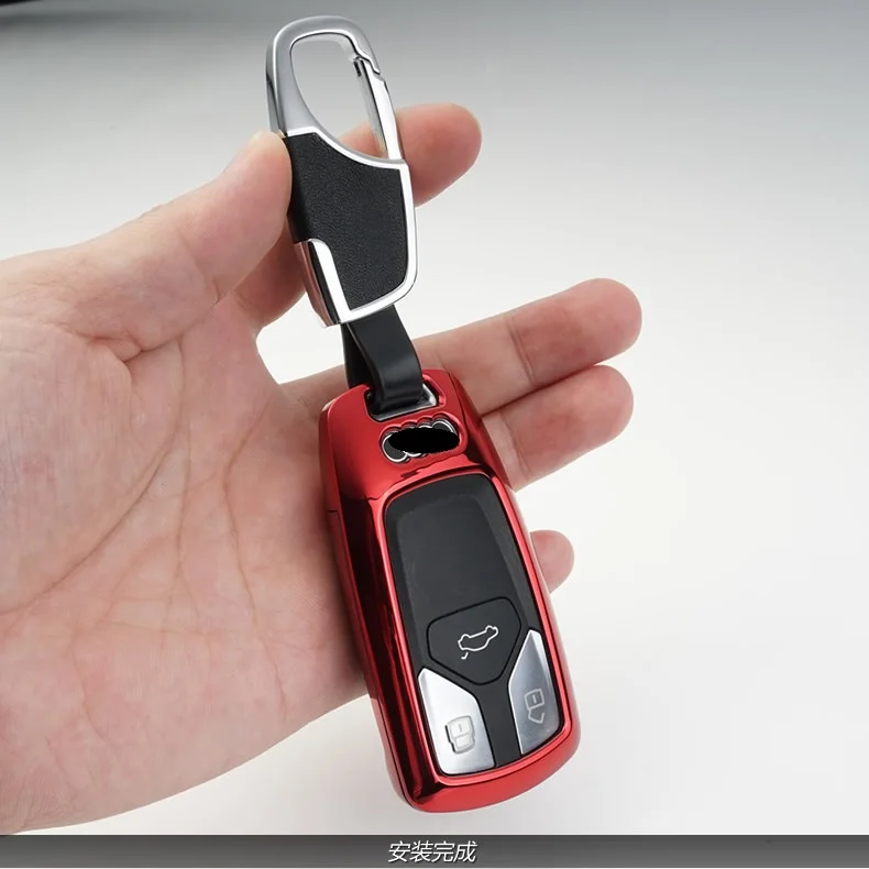 Car key Cover Case for Audi A4 Allroad B9 Q5 Q7 TT TTS 4M 8S 2016 2017 2018 | Key