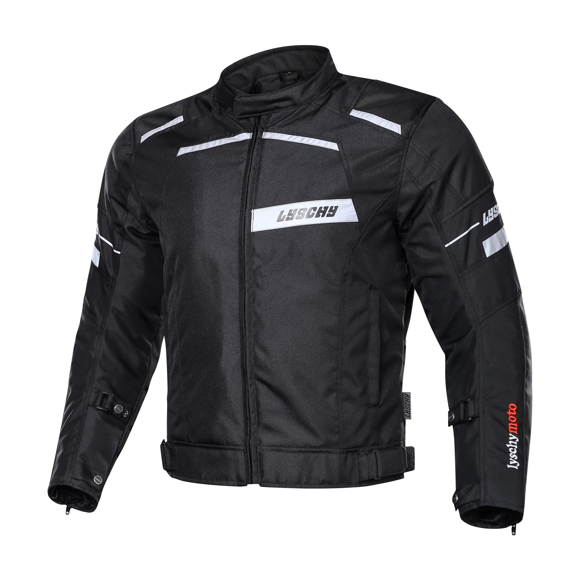 LY-Jacket Black LYSCHY мотоциклетная куртка Водонепроницаемая дышащая мотоциклетная гоночная куртка одежда Защитное снаряжение Ночная Светоотражающая мотоциклетная куртка - Цвет: LY-Jacket Black