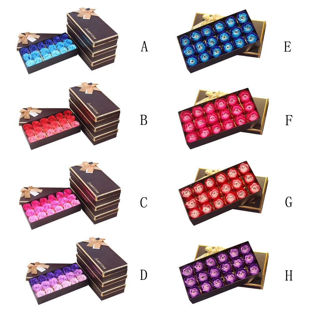 18 шт. ароматизированные Лепестки розы мыло для ванны роза цветок Романтический