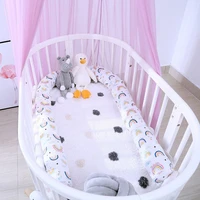 baby crib bumper bed playpen safe cotton cute rainbow long pillow nodic newborn sleep protect anti collishion cot infant cushion