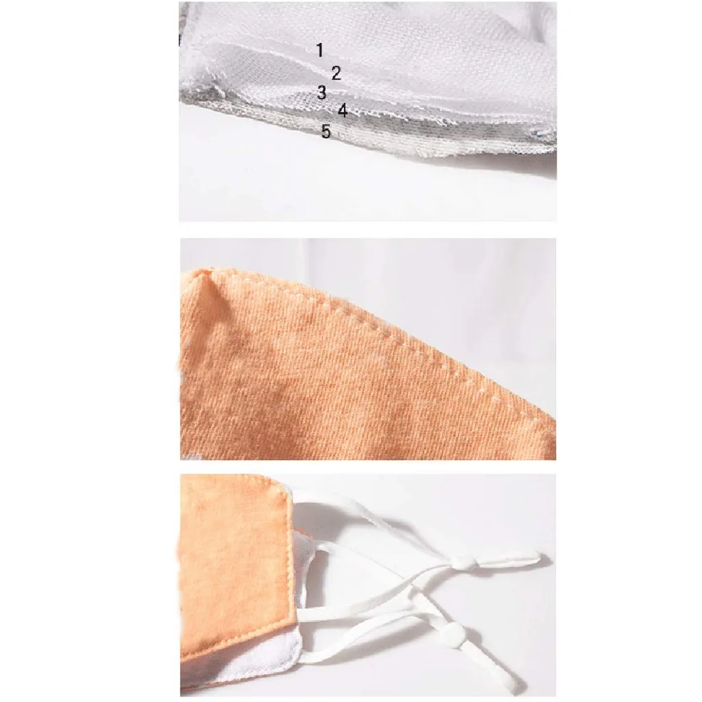 

Adult Washable Mouth Masks Cover Adjustable Dust Proof Windproof Foggy Haze Pollution Activated carbon Windproof Face Mask
