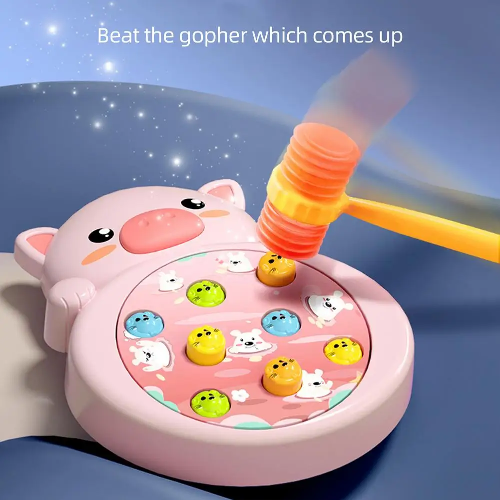 Whack A Game для малышей игрушки в форме свиньи развивающие девочек и мальчиков